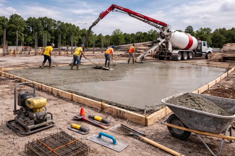 Commercial Slab Construction in Franklin, TN
