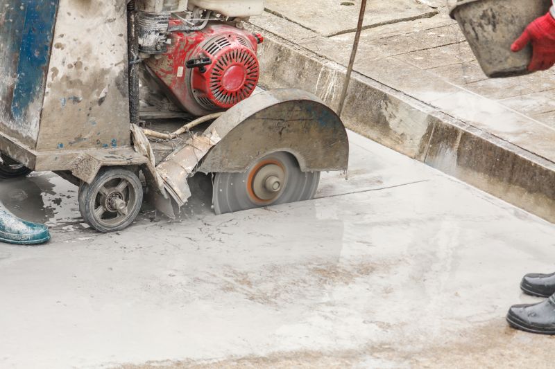 Concrete Cutting Equipment in Use
